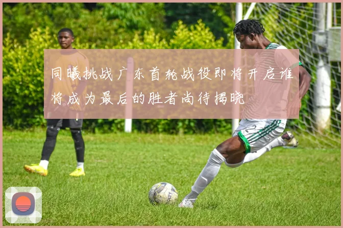 同曦挑战广东首轮战役即将开启谁将成为最后的胜者尚待揭晓